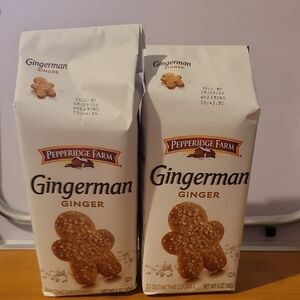 Pepperidge Farm Gingerman Ginger Cookies - White Packaging